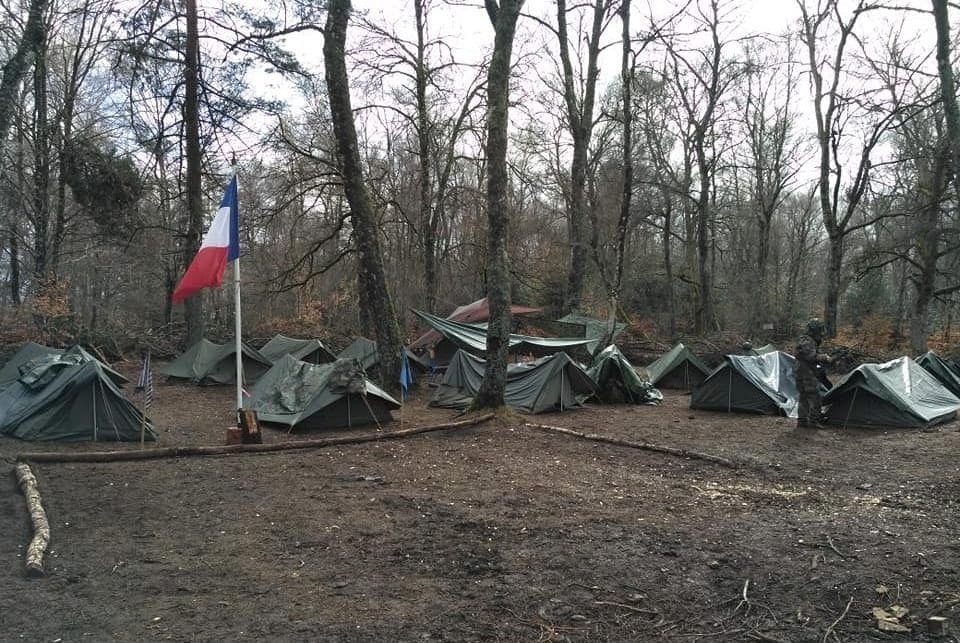 Illustration : Fin du bivouac en école de gendarmerie et nouveau format de formation