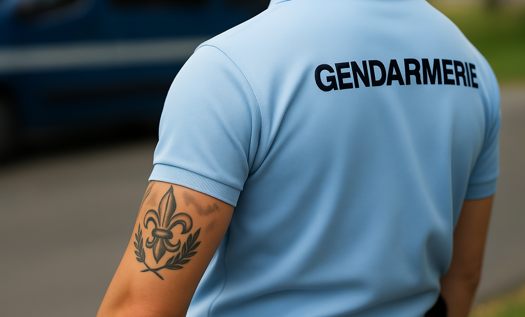Illustration : Les tatouages en gendarmerie